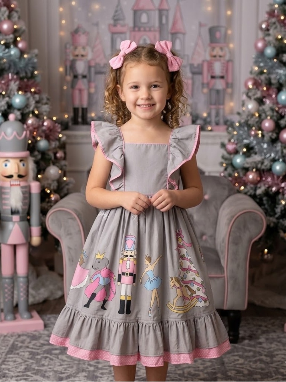 ELEANOR ROSE Gorgeous Holiday Nutcracker Ballet Dress! *Rare find* Size 5-6